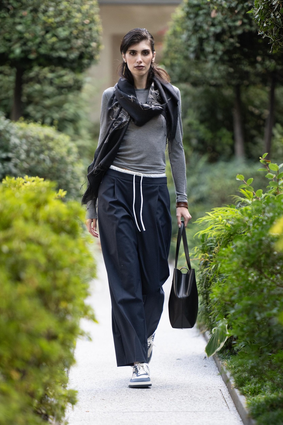 SUSHILA BAEHR scarf with WYDE FOOTWEAR shoes & NEGRITUDE jewelry & CHANDRA KEYSER