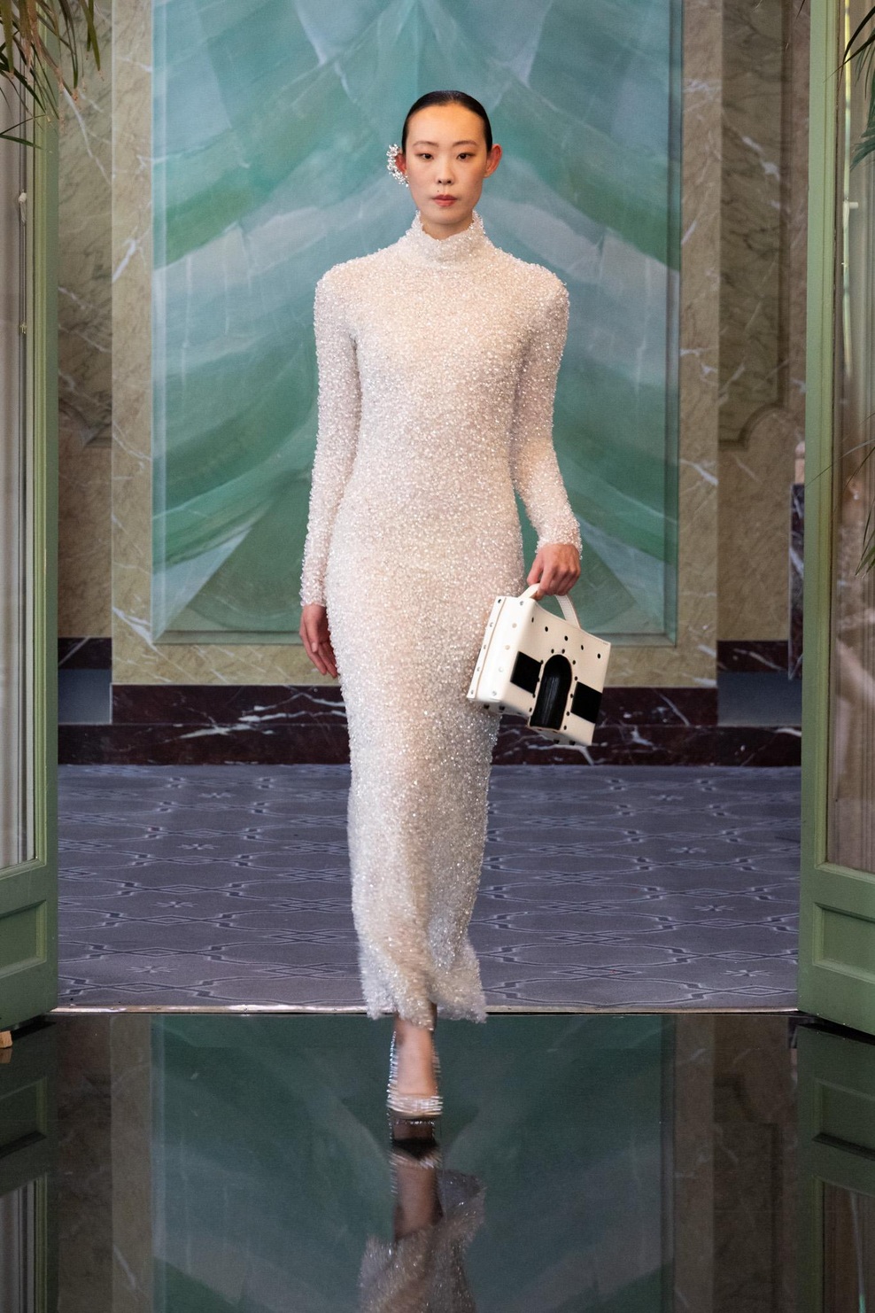 AMANDA VEREB with MICHAEL NOELLE LEATHERWORX bag