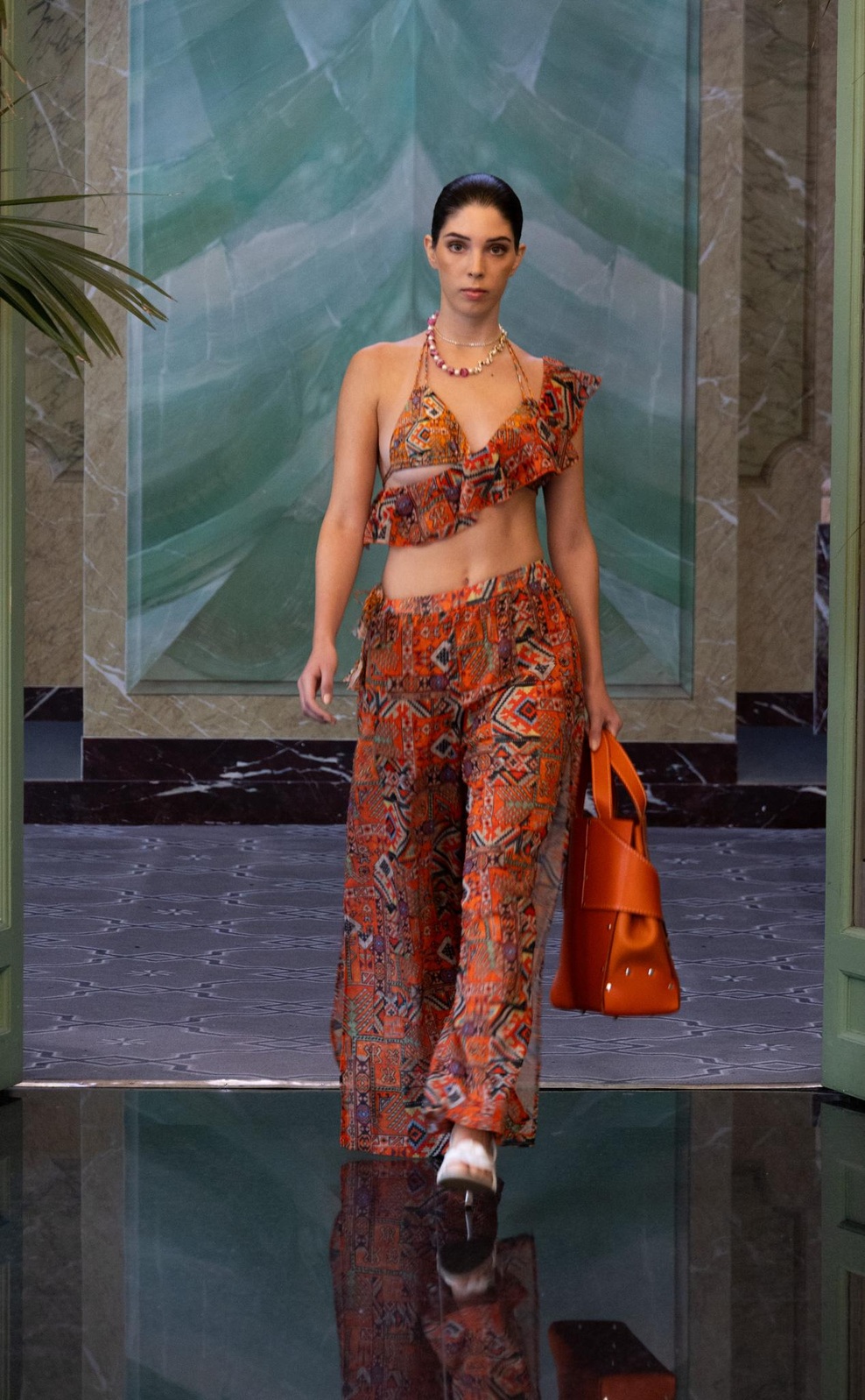 UEAEI with CARLA DE LUCA jewelry & MICHAEL NOELLE LEATHERWORX bag