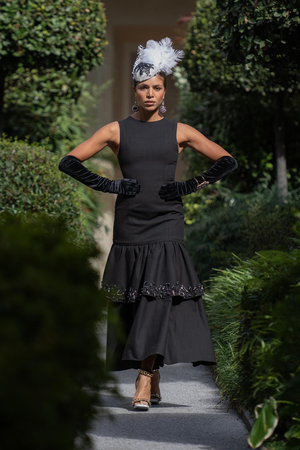 MELERINE ROSE INTERNATIONAL with KRISTEN JAMES CO. jewelry & FLAALUHS shoes & JULZZALLURE headpiece