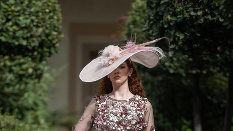 DESIGNZ BY MINAAZ with HATITUDE COUTURE BY GWENDOLYN GLEASON headpiece