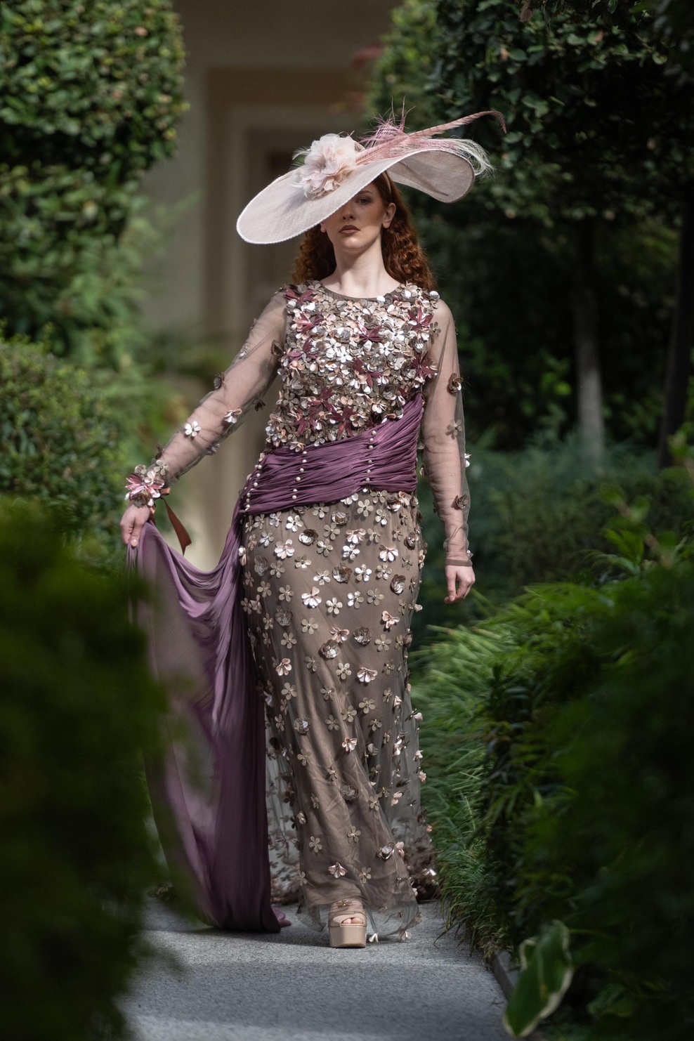 DESIGNZ BY MINAAZ with HATITUDE COUTURE BY GWENDOLYN GLEASON headpiece
