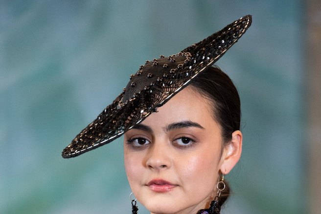 JULZZALLURE headpiece with CRAIG COATES COUTURE