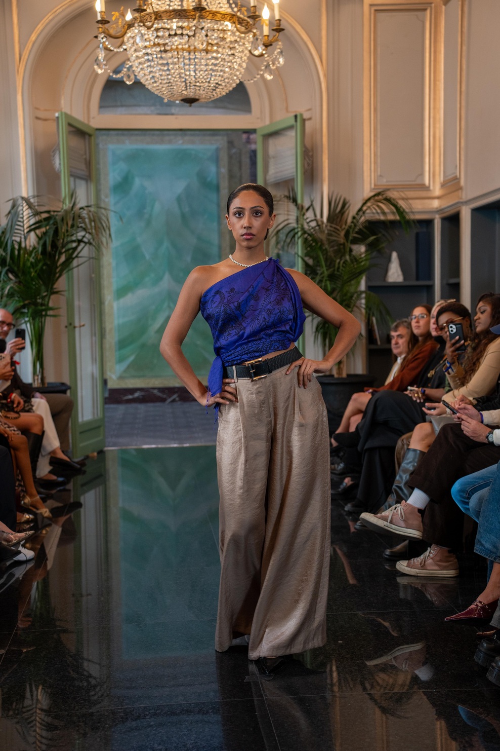 SUSHILA BAEHR scarf with CARLA DE LUCA jewelry