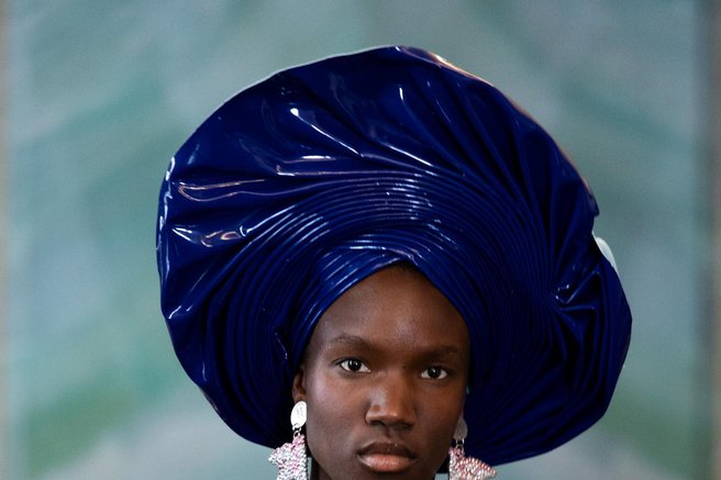 TAMARA VON ARX (SWISS COUTURE) accessories with ANGELINA SWANN headpiece