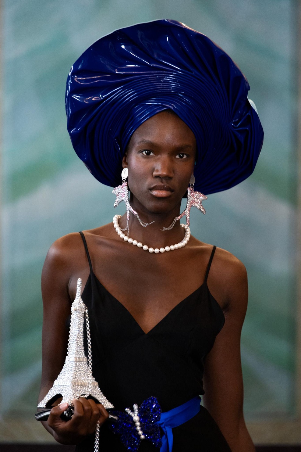TAMARA VON ARX (SWISS COUTURE) accessories with ANGELINA SWANN headpiece