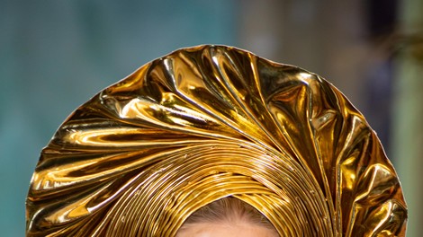 ANGELINA SWANN headpiece with TAMARA VON ARX (SWISS COUTURE) accessory