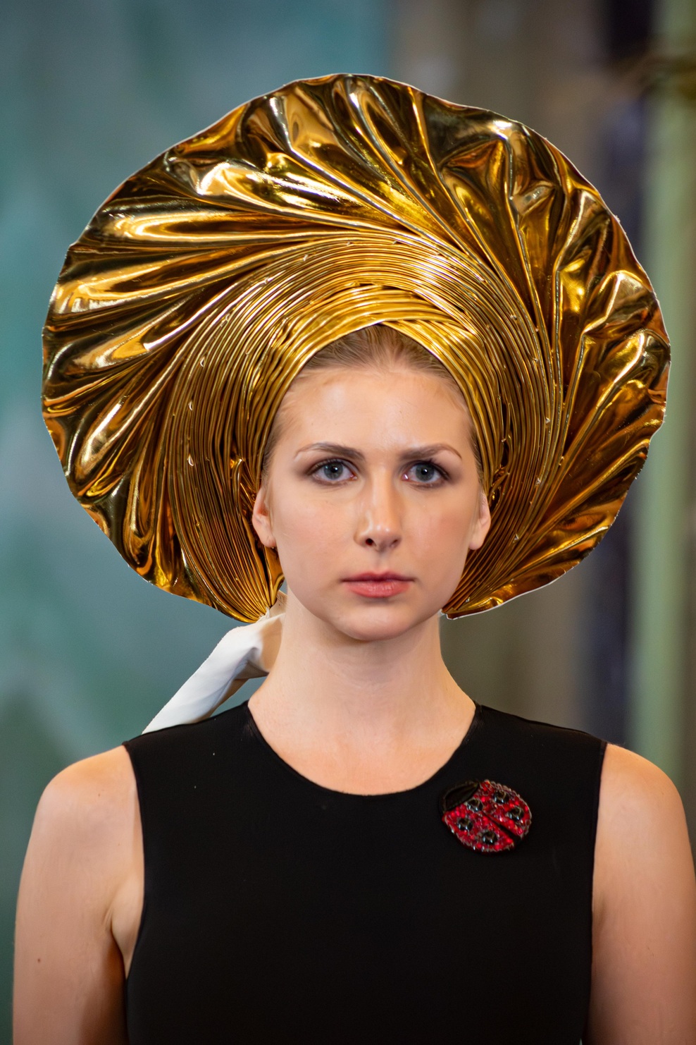 ANGELINA SWANN headpiece with TAMARA VON ARX (SWISS COUTURE) accessory