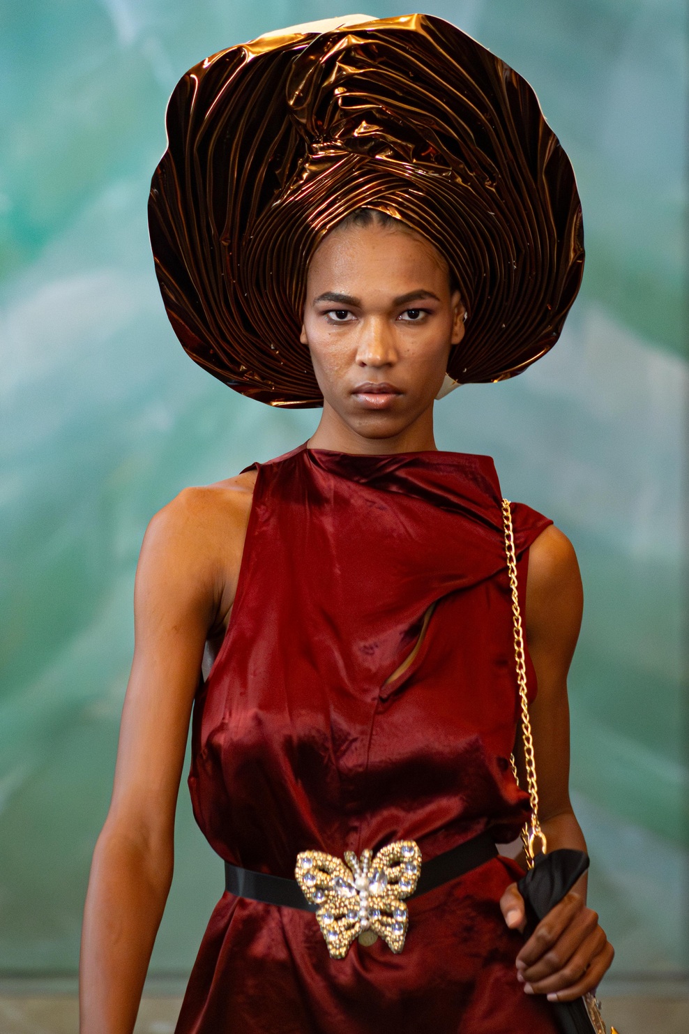 ANGELINA SWANN headpiece with TAMARA VON ARX (SWISS COUTURE) accessory