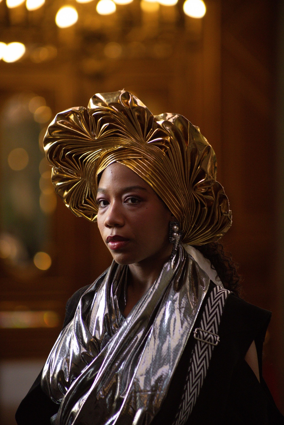 ANGELINA SWANN headpiece with TAMARA VON ARX accessory