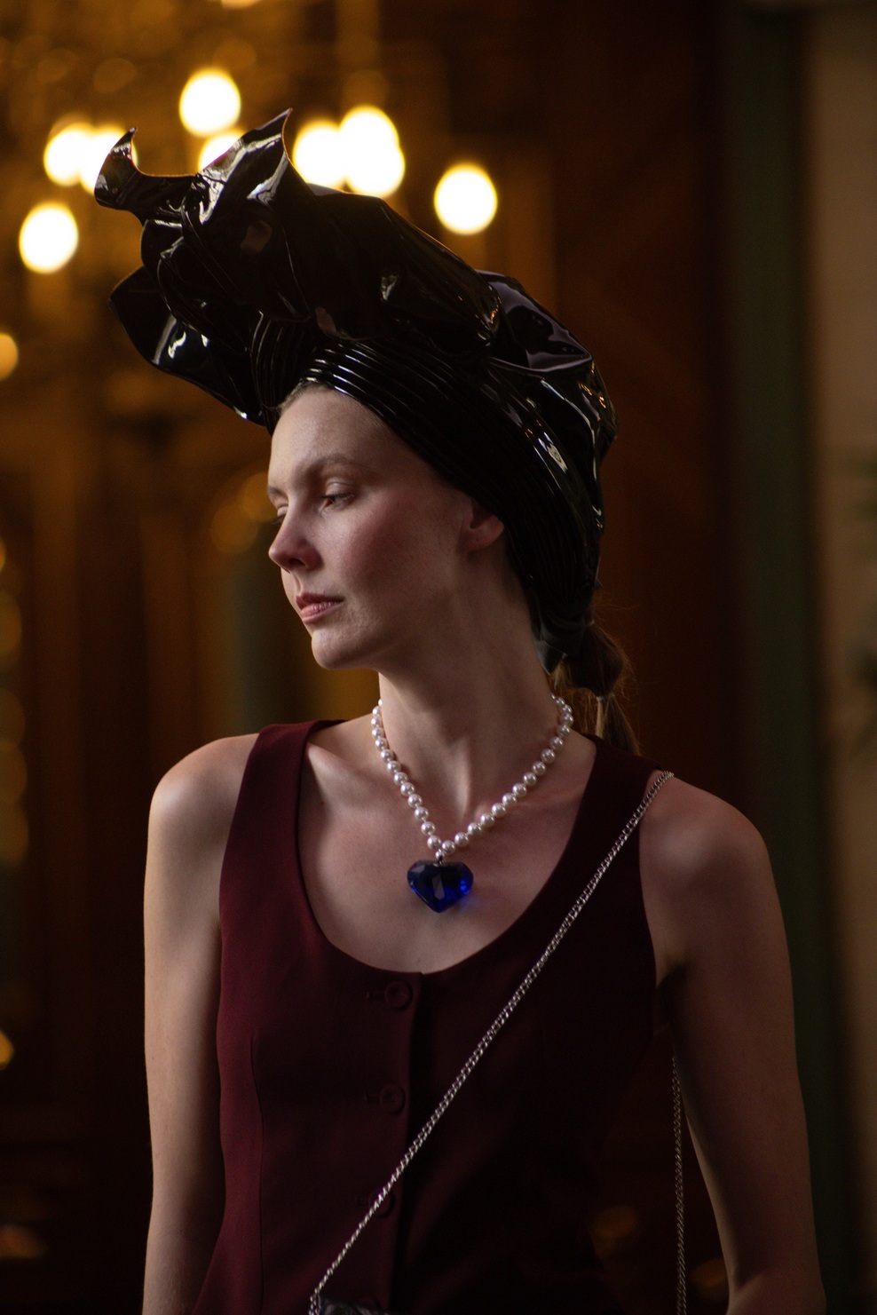 ANGELINA SWANN headpiece with TAMARA VON ARX accessory
