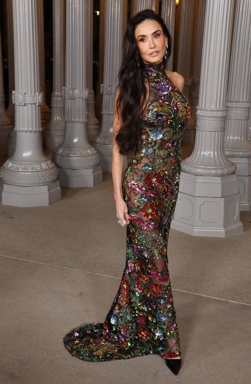 Demi Moore v obleki Gucci