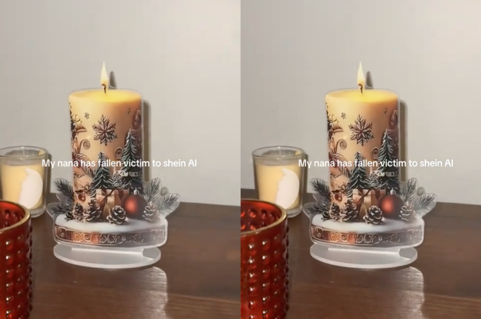 Naročila je svečo s Sheina: tisto, kar je prispelo, je postalo pravi hit (foto: TikTok / edit)