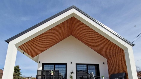 Alu lesene fasade Guardi: toplina lesa, ki ne zbledi niti pozimi