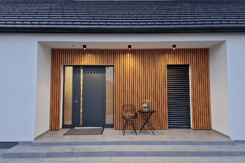 Alu lesene fasade Guardi: toplina lesa, ki ne zbledi niti pozimi