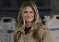 Kombinacija usnja in semiša, s katero je Melania Trump osupnila vse