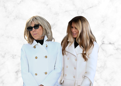 Plašč, ki ga nosita Brigitte Macron in Melania Trump, je najbolj elegantna izbira za zimo