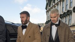 David Beckham in Romeo Beckham