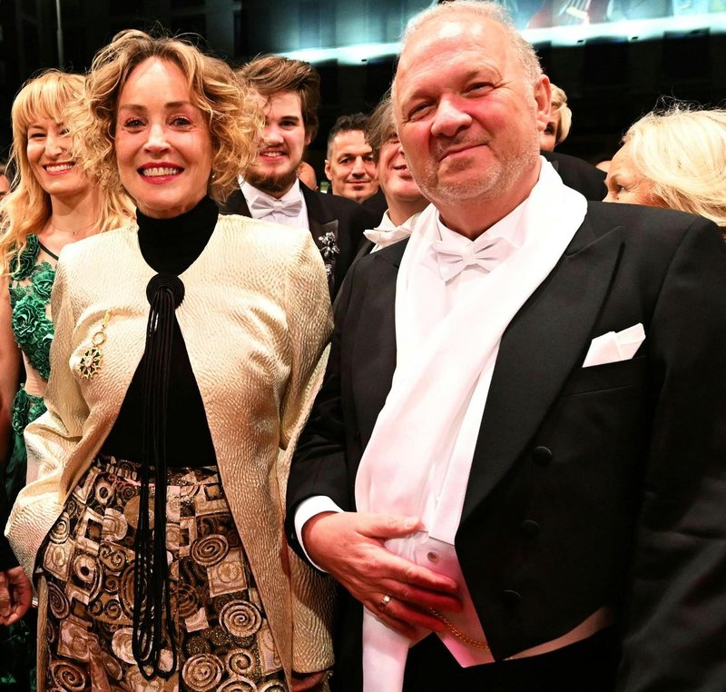 Sharon Stone dunajski operni ples avstrija