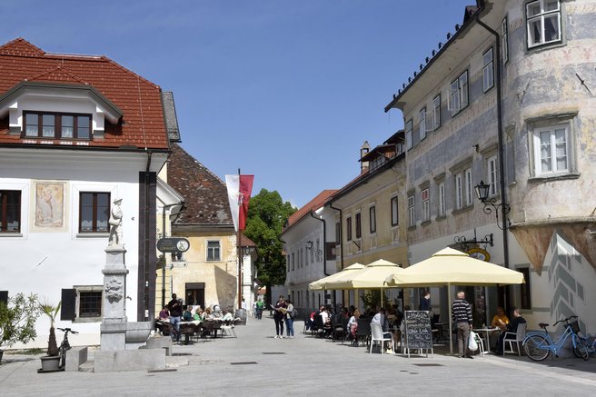 Radovljica staro mestno jedro Slovenija