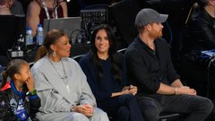 Meghan Markle in princ Harry liga NBA košarkarška tekma Luka Dončić