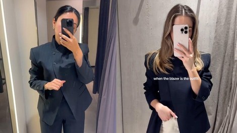 Nov suknjič iz Zare izgleda kot dizajnerski kos in je popoln za pisarniški videz