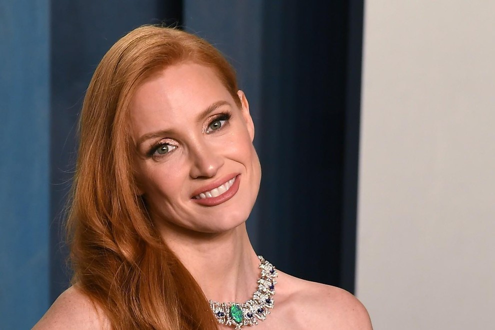 Jessica Chastain obleka Gucci oskarji 2022