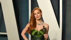Jessica Chastain obleka Gucci oskarji 2022