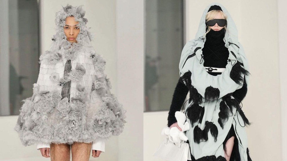 Neža Dapčević in Gašpar Marinič z zaključnima kolekcijama na pariškem tednu mode (foto: instagram / @nezadapcevic @gasparmarinic)