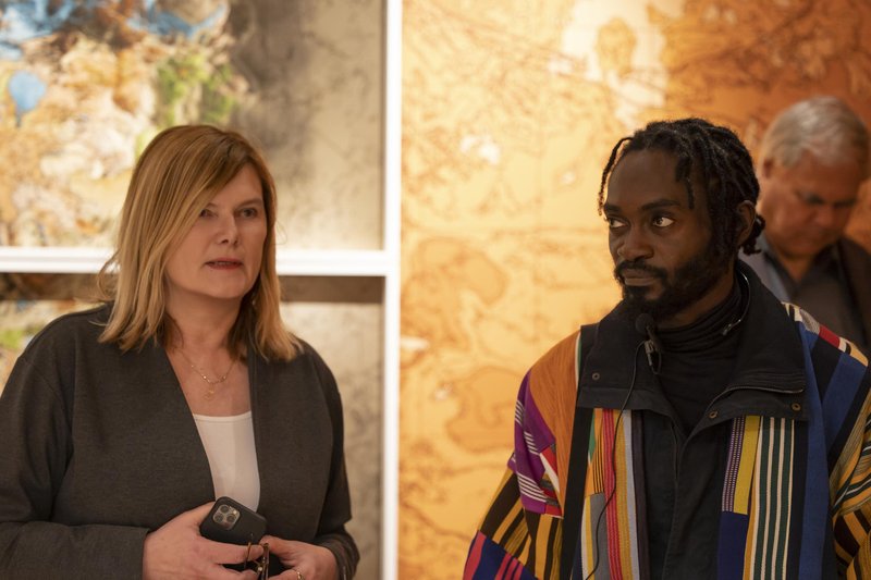 MGLC razstava Tracy Thompson Nevenka Sivavec, Patrick Nii Okanta Ankrah