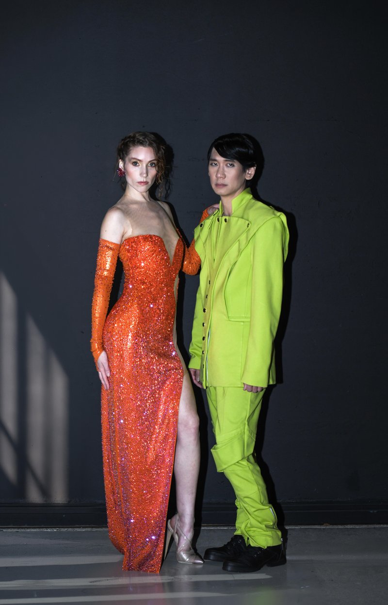 Model Brian Metcalf se vrača k The Bureau za teden mode v Los Angelesu