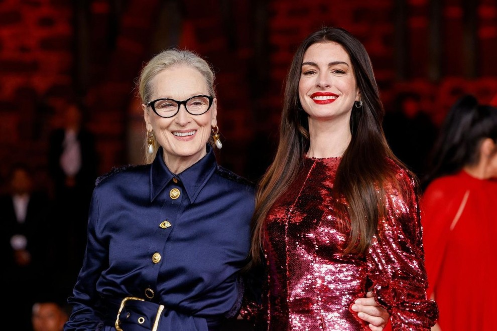 Anne Hathaway in Meryl Streep premiera film