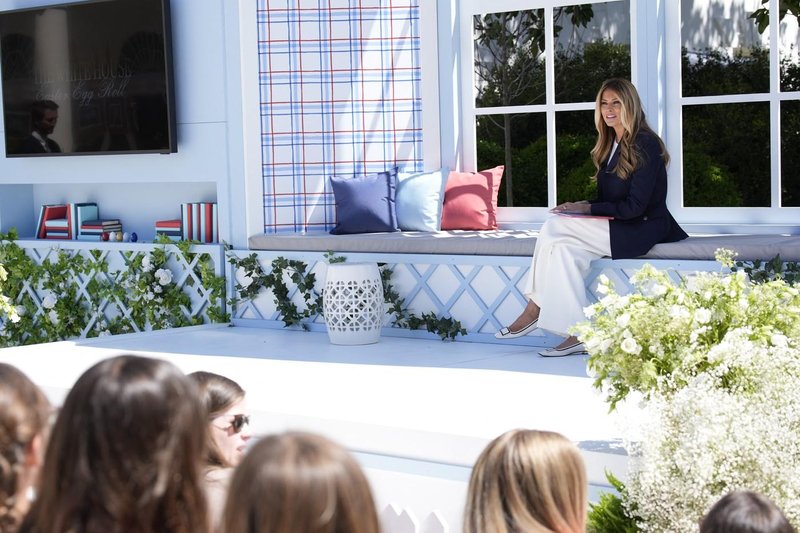 Melania Trump balerinke obutev velika noč