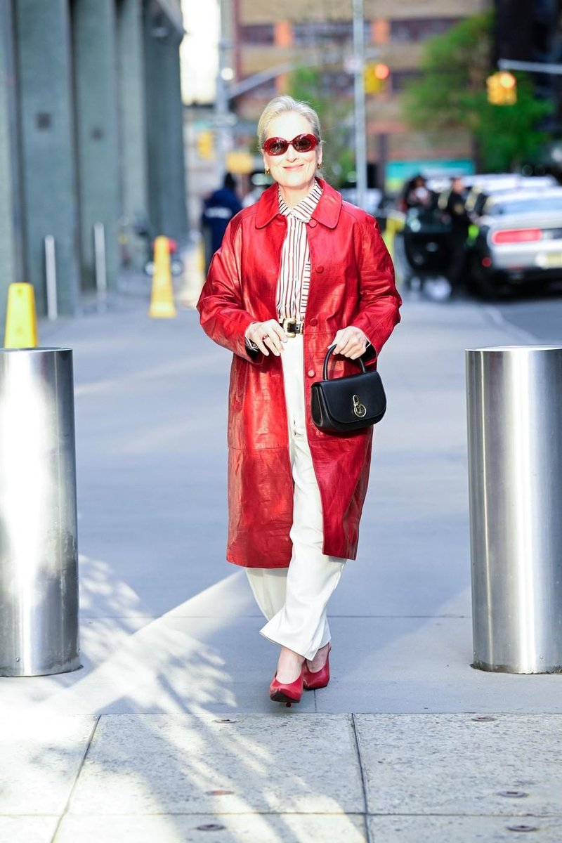 Meryl Streep Hudičevka v Pradi stajling moda obleka