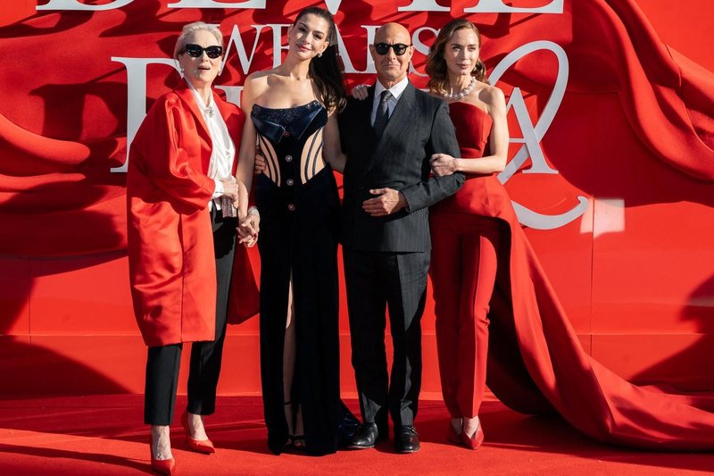 Meryl Streep Hudičevka v Pradi stajling moda obleka