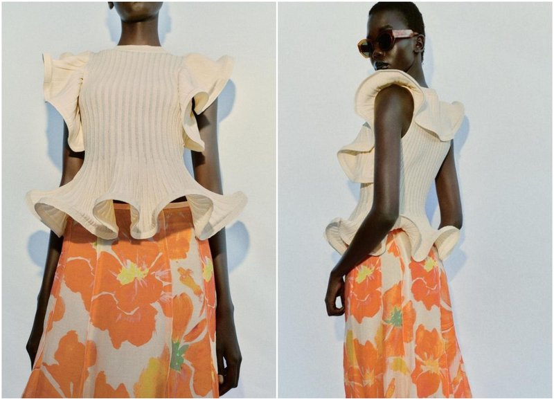 Zara pleteni top