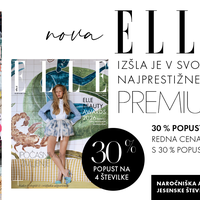 Ob novem poglavju revije ELLE vam podarjamo 30 % popust na letno naročnino