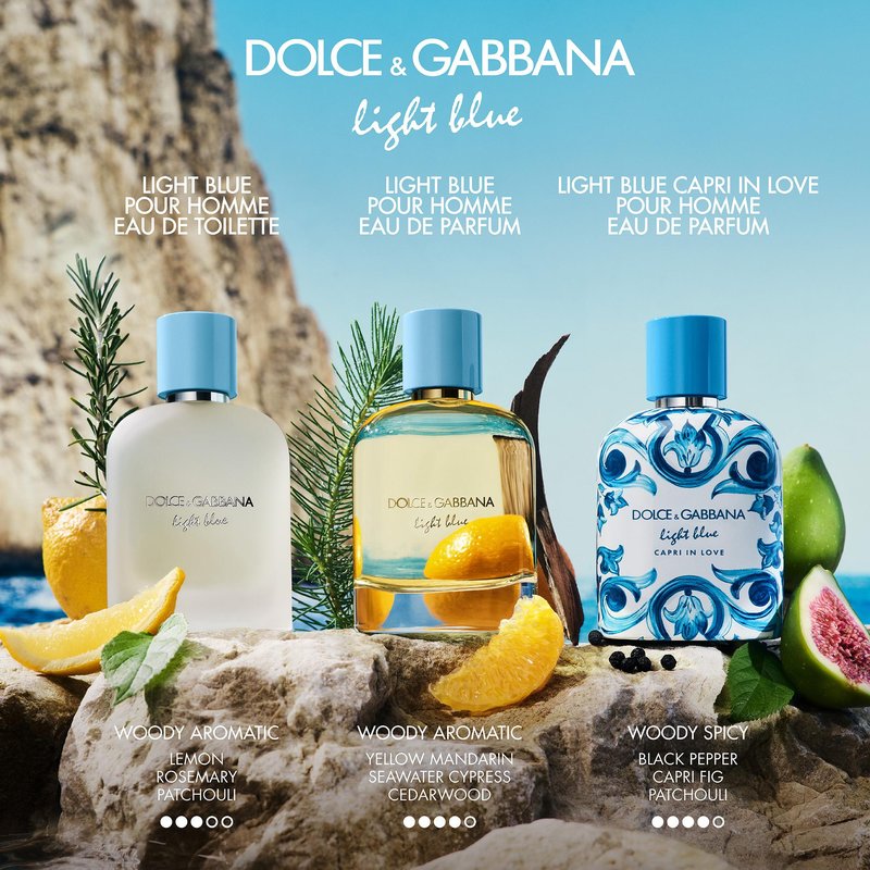 Dolce&Gabbana z Light Blue Eau de Parfum in Light Blue Pour Homme Eau de Parfum odpira novo poglavje kultne dišave linije